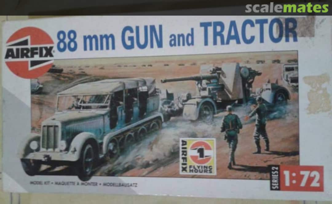 Boxart 88mm Gun & Sd.Kfz. 7 Tractor 02303 Airfix Boxart 88mm Gun & Sd.Kfz. 7 Tractor 02303 Airfix