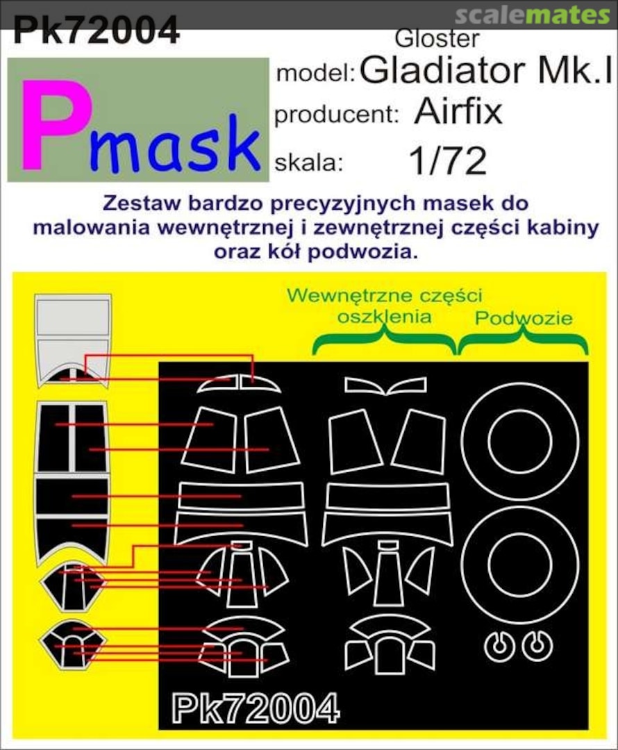 Boxart Gloster Gladiator Mk.I PK72004 Pmask Boxart Gloster Gladiator Mk.I PK72004 Pmask