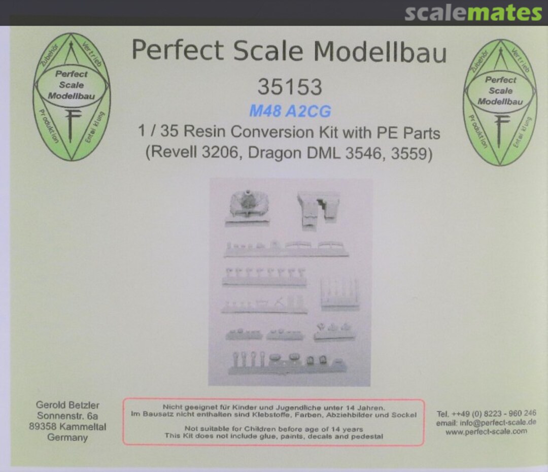 Boxart M48 A2CG Conversion Kit 35153 Perfect Scale Modellbau Boxart M48 A2CG Conversion Kit 35153 Perfect Scale Modellbau