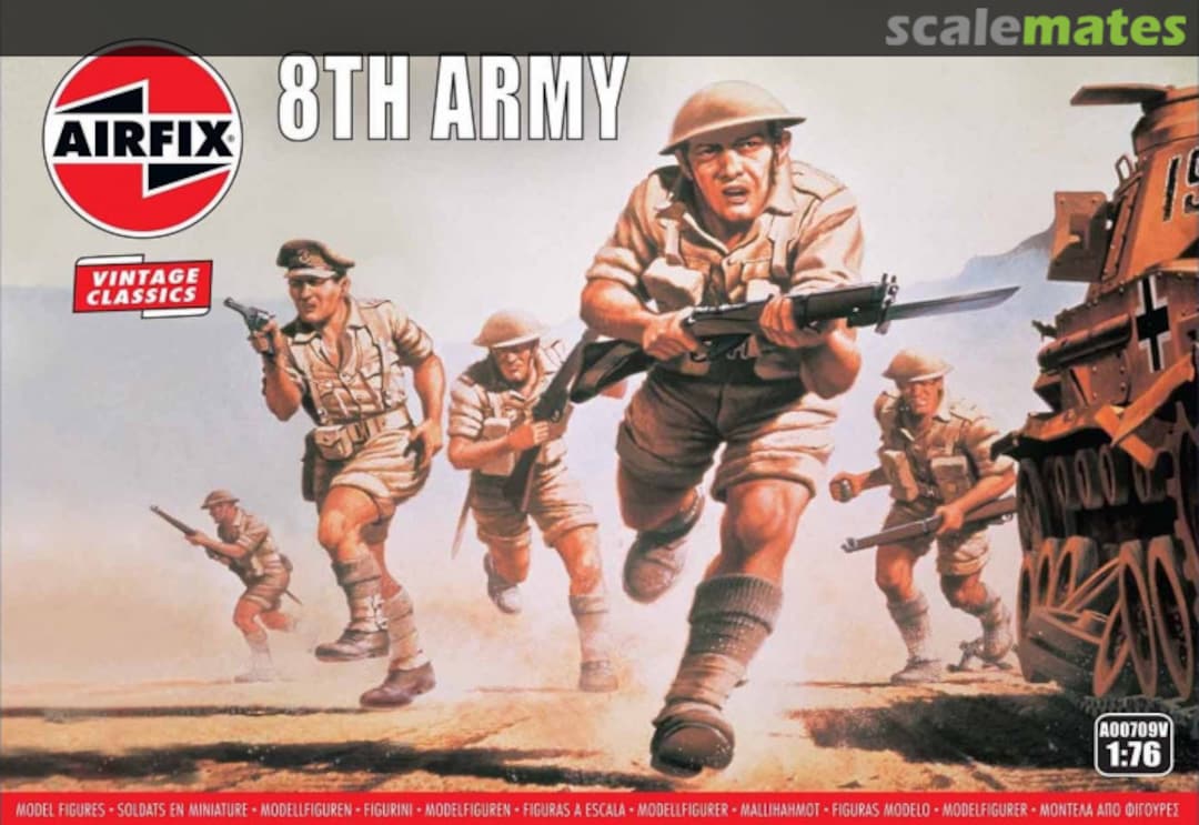 Boxart WWII British 8th Army A00709V Airfix Boxart WWII British 8th Army A00709V Airfix