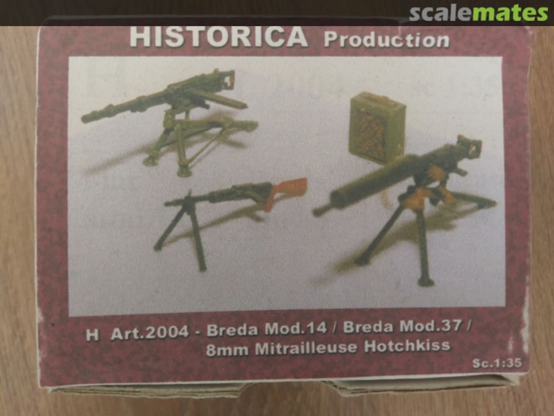 Boxart Breda Mod. 14 / Breda Mod.37 / 8mm Mitrailleuse Hotchkiss H 2004 Historica Productions Boxart Breda Mod. 14 / Breda Mod.37 / 8mm Mitrailleuse Hotchkiss H 2004 Historica Productions