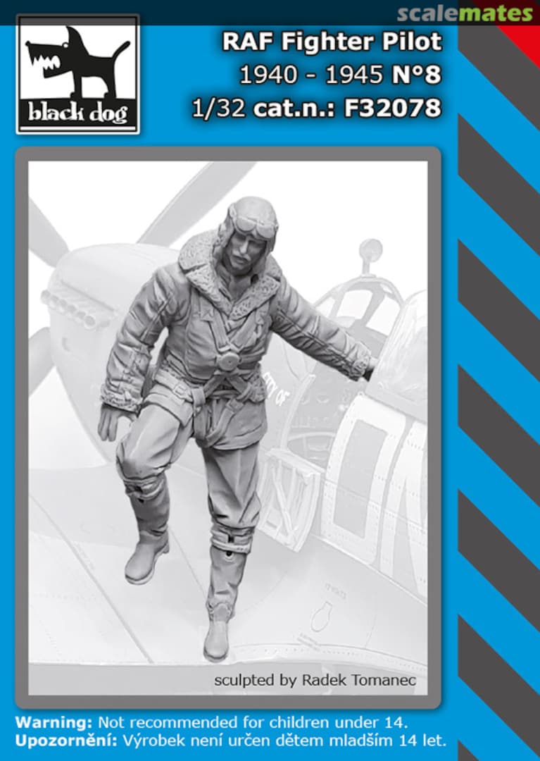 Boxart RAF fighter pilot N°8 F32078 Black Dog Boxart RAF fighter pilot N°8 F32078 Black Dog