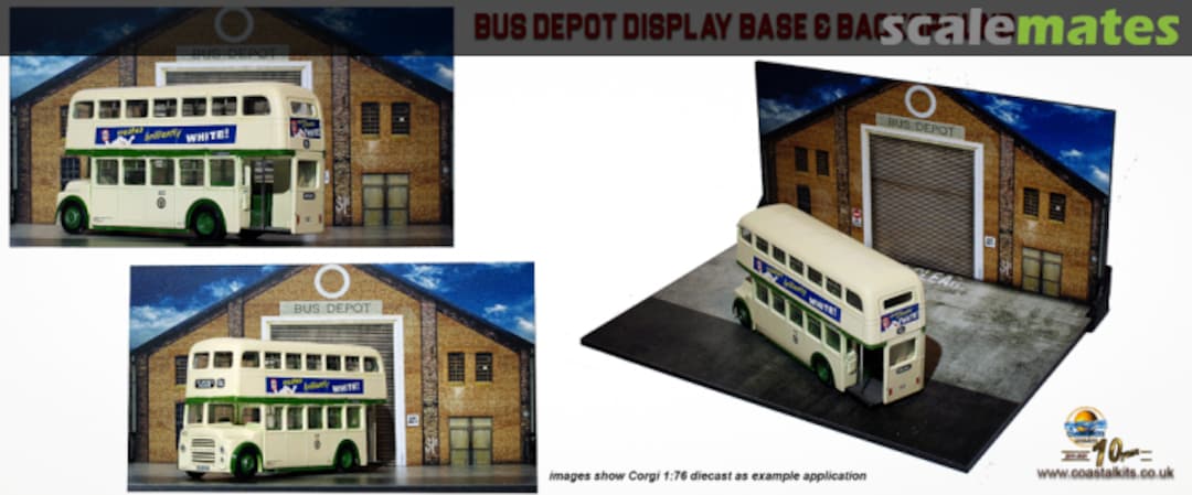 Boxart Diecast Bus Depot Display Base & Background CKD032 Coastal Kits Boxart Diecast Bus Depot Display Base & Background CKD032 Coastal Kits