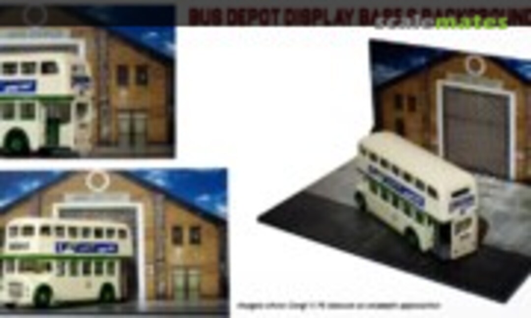 1:76 Diecast Bus Depot Display Base & Background (Coastal Kits CKD032) CKD032