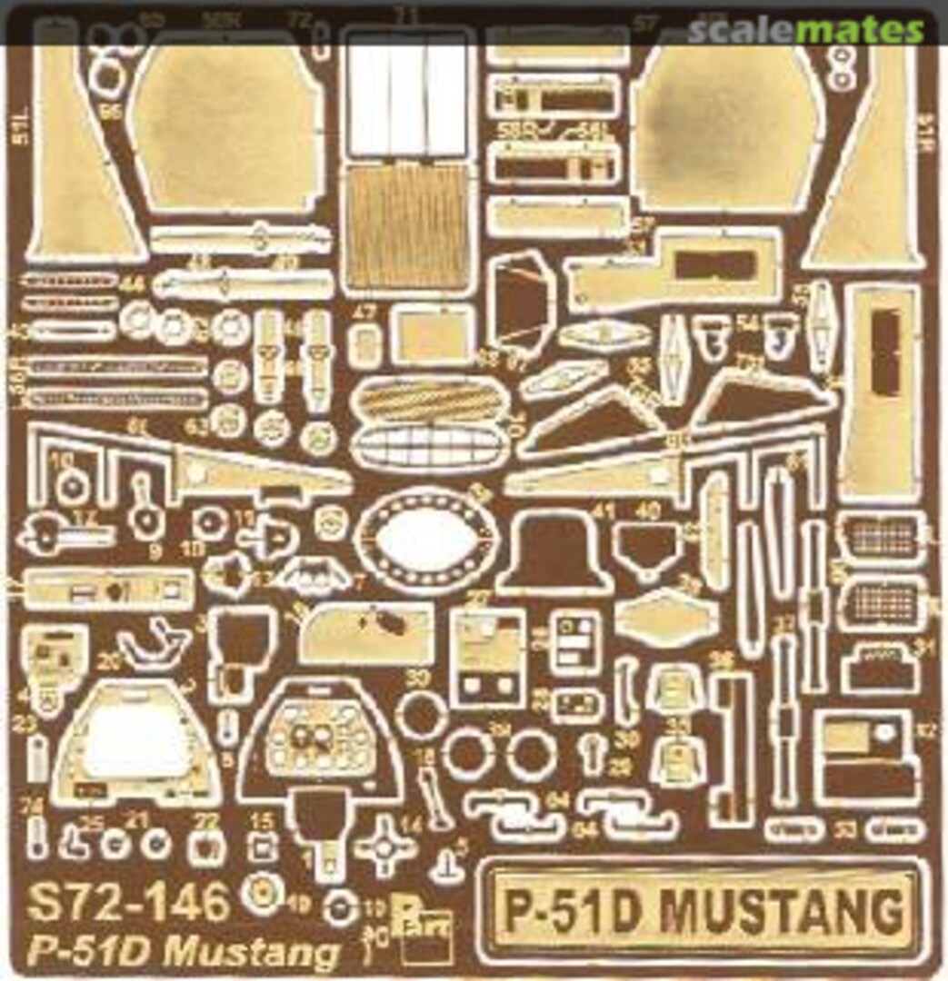 Boxart P-51D Mustang S72-146 Part Boxart P-51D Mustang S72-146 Part