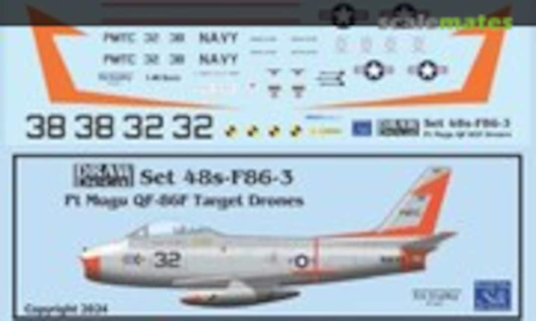 1:48 Pt Mugu QF-86F Target Drones (Draw Decal 48-F86-03) 48-F86-03