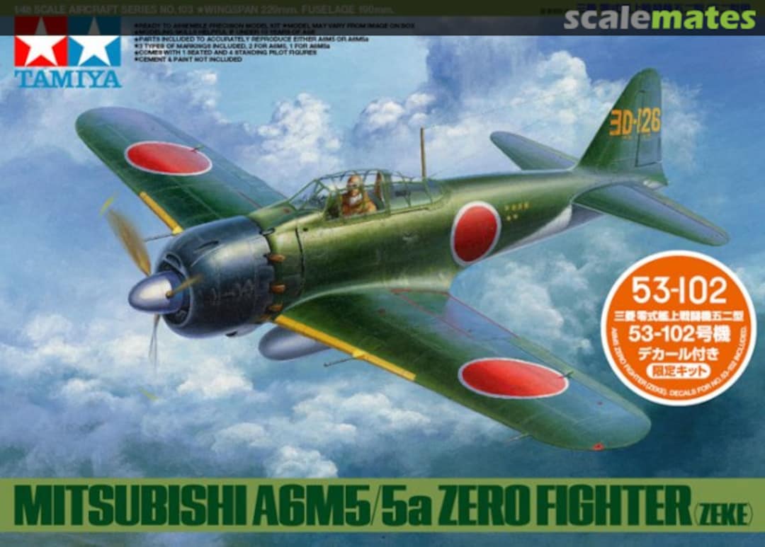 Boxart Mitsubishi A6M5/5a Zero Fighter (Zeke) 89793 Tamiya Boxart Mitsubishi A6M5/5a Zero Fighter (Zeke) 89793 Tamiya