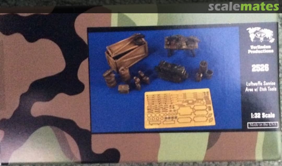 Boxart Luftwaffe Service Area w/ Tools 2526 Verlinden Productions Boxart Luftwaffe Service Area w/ Tools 2526 Verlinden Productions
