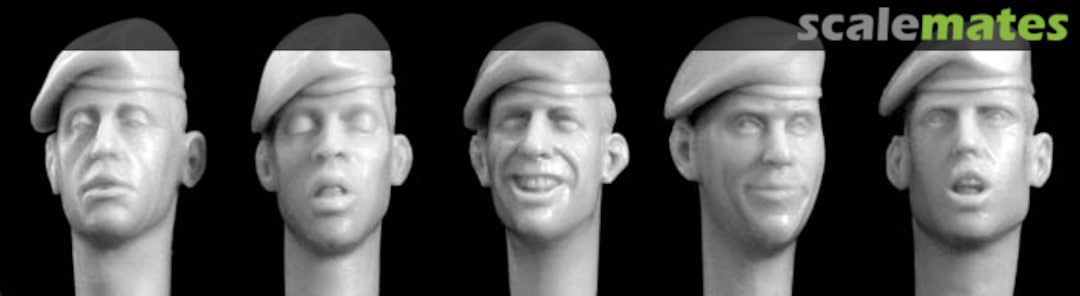 Boxart US Heads - Marines Berets pulled right HQH01 Hornet & Wolf