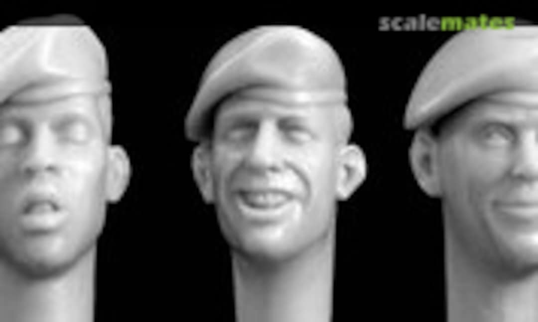 1:35 US Heads - Marines Berets pulled right (Hornet & Wolf HQH01) HQH01