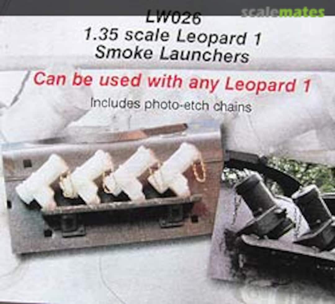Boxart Leopard 1 Smoke Launchers - Nebelwurfbecher LW026 Leopard Workshop Boxart Leopard 1 Smoke Launchers - Nebelwurfbecher LW026 Leopard Workshop
