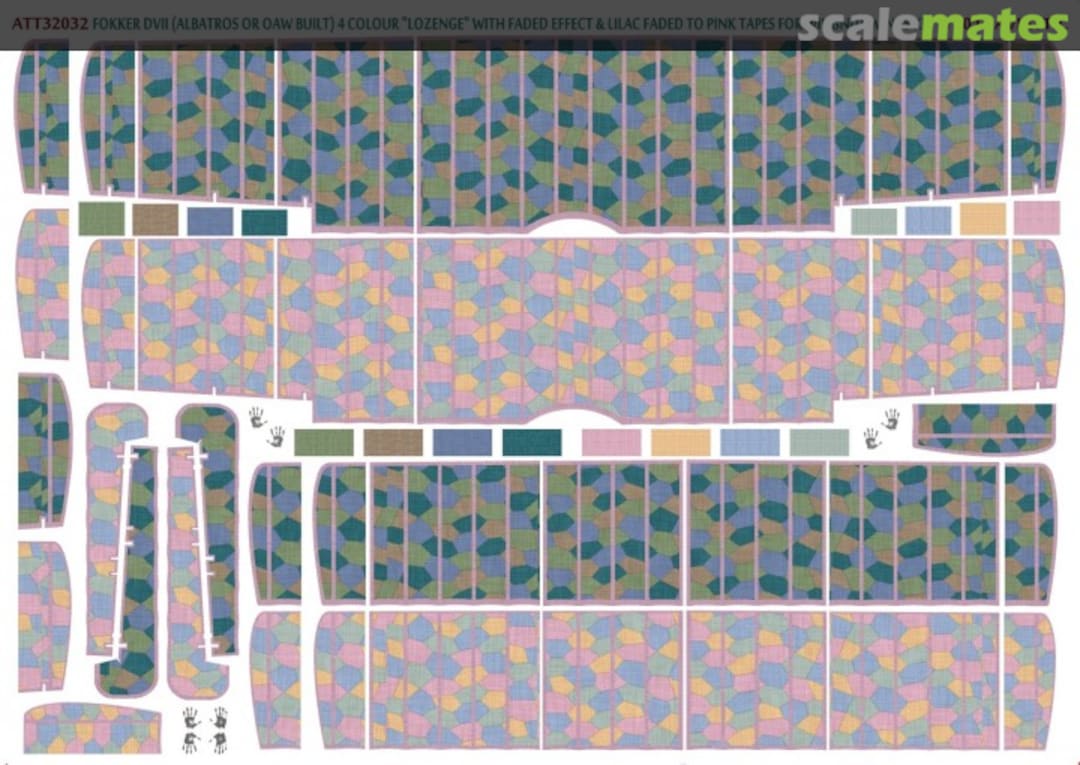 Boxart Fokker D.VII (Albatros or OAW built) 4 colour 'lozenge' ATT32032 Aviattic Boxart Fokker D.VII (Albatros or OAW built) 4 colour 'lozenge' ATT32032 Aviattic