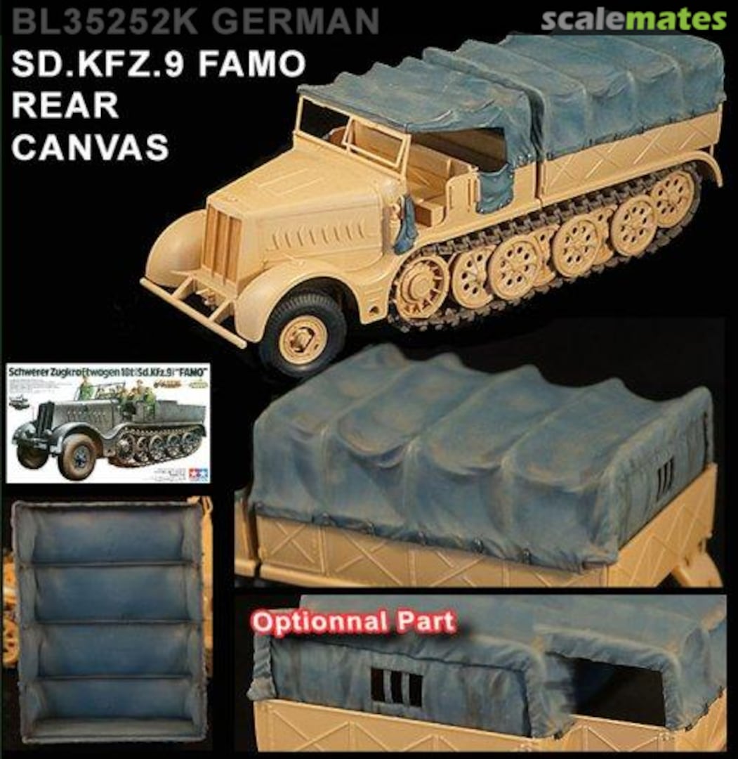 Boxart German Sd.Kfz.9 FAMO Rear Canvas BL35252K Blast Models Boxart German Sd.Kfz.9 FAMO Rear Canvas BL35252K Blast Models