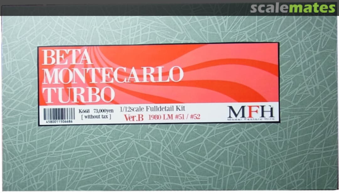 Boxart Lancia Beta Montecarlo Turbo K-668 Model Factory Hiro