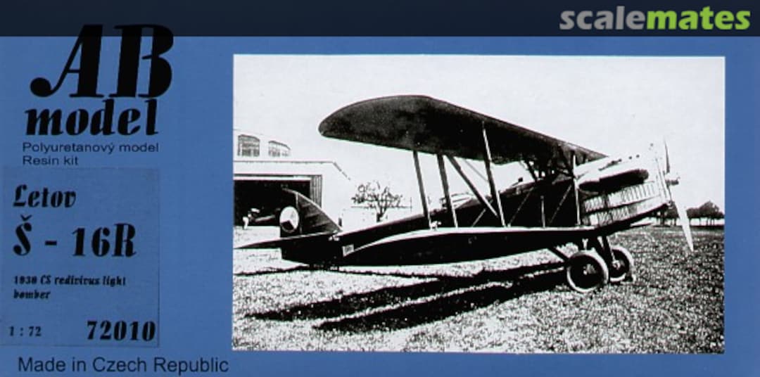 Boxart Letov S-16K 72010 AB model Boxart Letov S-16K 72010 AB model