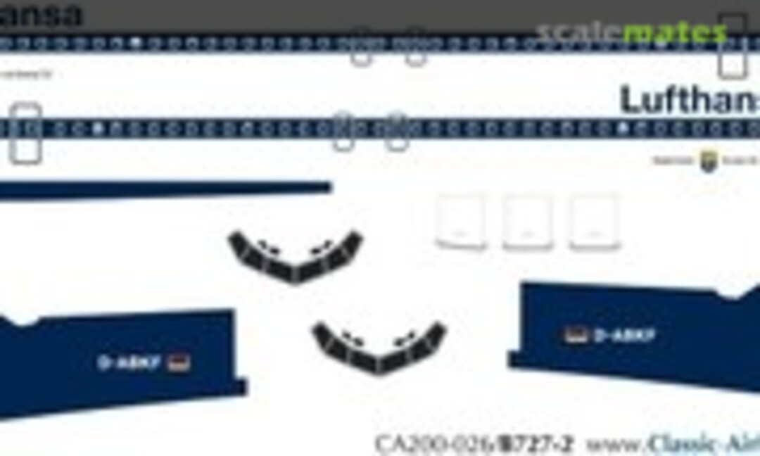 1:200 Lufthansa 727 (Classic Airlines CA200-026) CA200-026