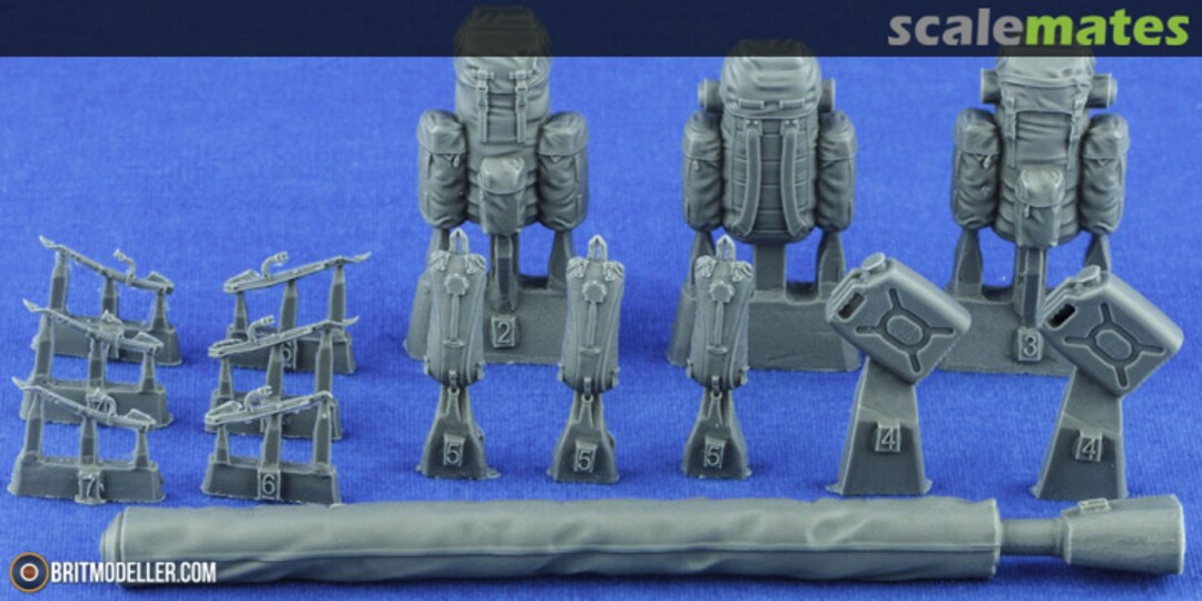 Boxart British FV510 Warrior TES[H] AIFV Stowage & Accessories Set SPS-073 Meng Model