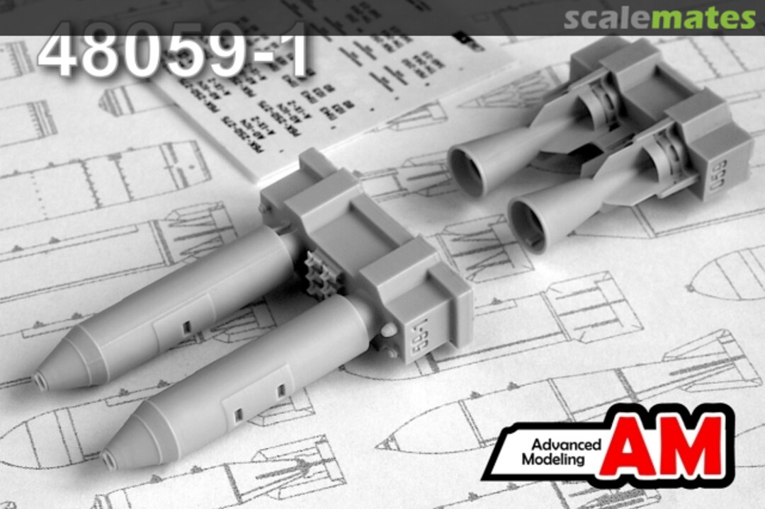 Boxart RBK-250-275 PTAB-2,5 250 kg Cluster Bomb loaded with HEAT Submunitions AMC 48059-1 Advanced Modeling