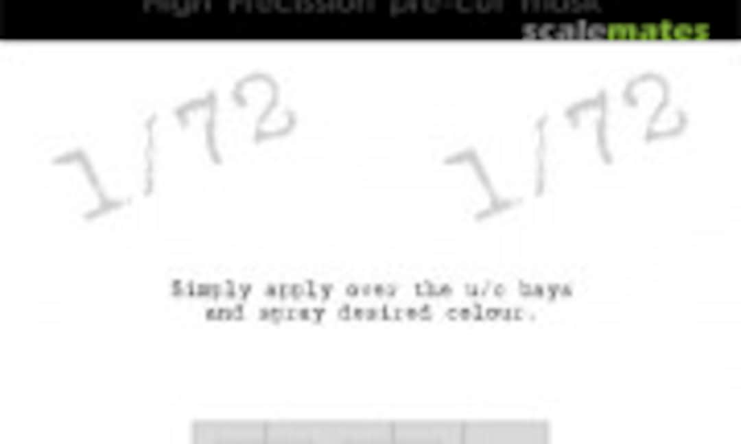 1:72 A-7 Corsair II - Undercarriage Bays Mask (DEAD Design Models UC72037) UC72037