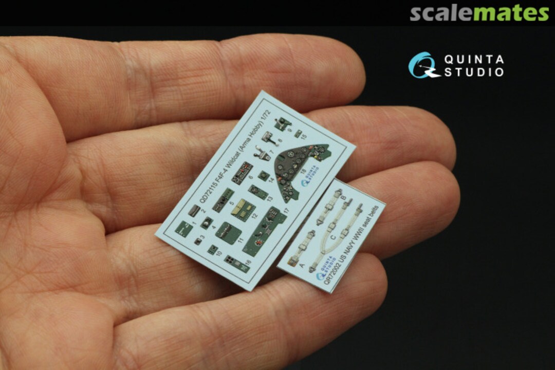 Contents F4F-4 Wildcat interior 3D decals QD72115 Quinta Studio Contents F4F-4 Wildcat interior 3D decals QD72115 Quinta Studio