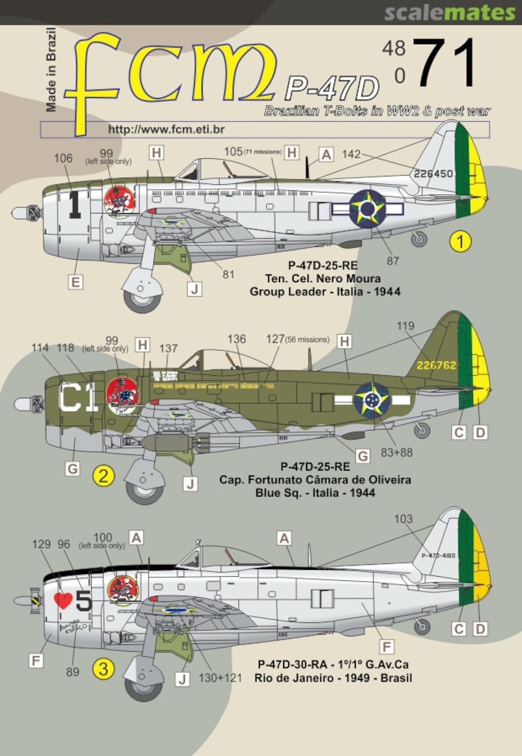 Boxart Brazilian T-bolts in WW2 & Post War FCM48071 FCM Boxart Brazilian T-bolts in WW2 & Post War FCM48071 FCM