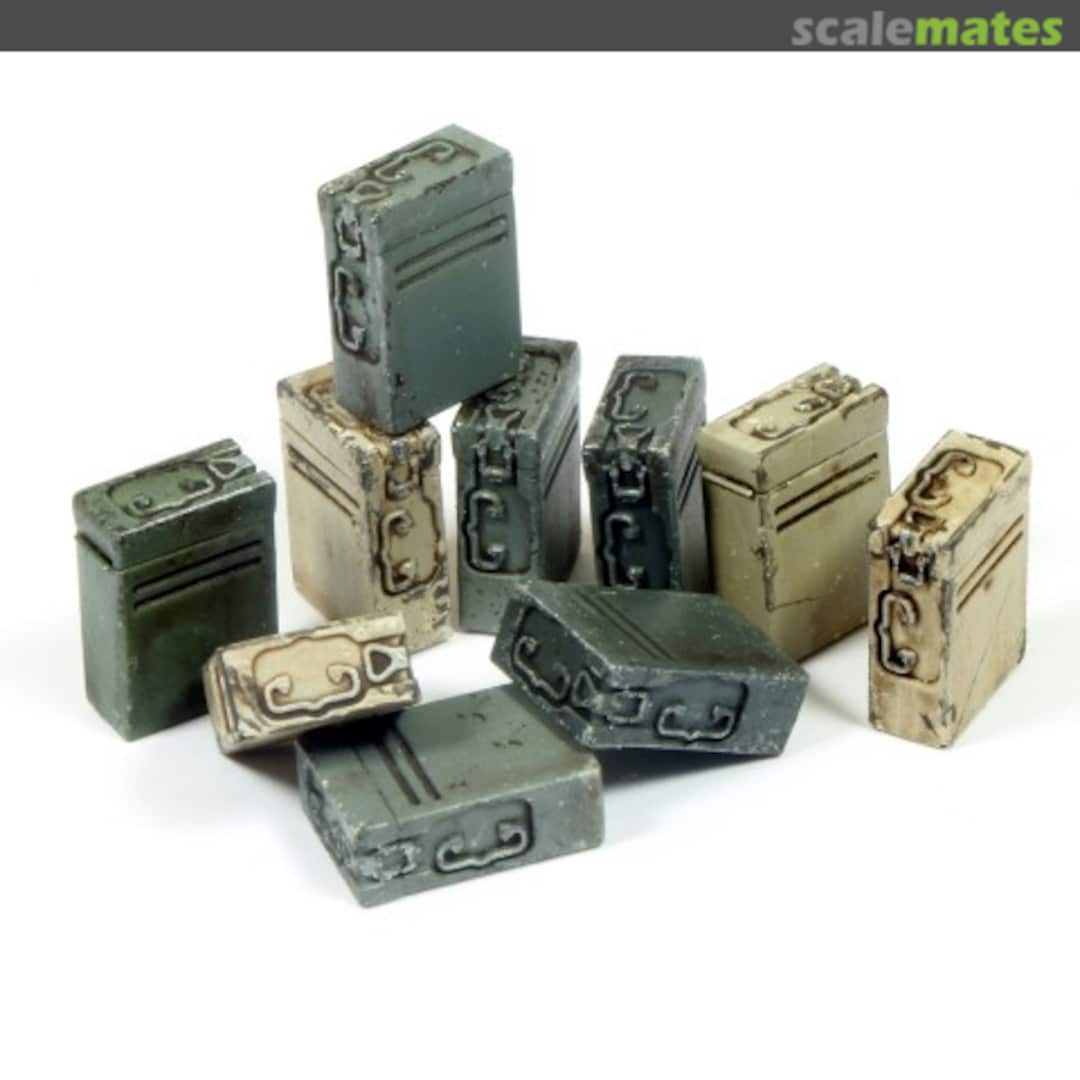 Boxart Ammunition Boxes for 20mm Flak 35-0067 Add On parts Boxart Ammunition Boxes for 20mm Flak 35-0067 Add On parts