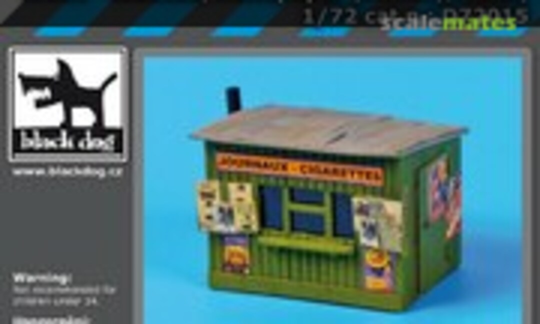 1:72 Kiosk- tobacco\ news paper (Black Dog D72015)