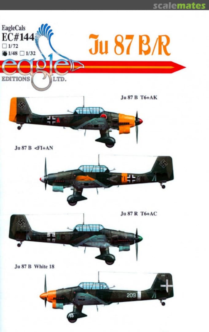Boxart Ju 87 B/R EagleCals EC48-144 Eagle Editions Boxart Ju 87 B/R EagleCals EC48-144 Eagle Editions