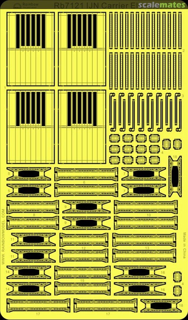 Boxart IJN Carrier Elevator I (Includes 2 Elevators per Set) 7121 Rainbow
