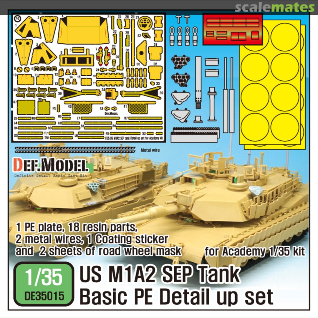 Boxart M1A2 SEP Abrams Basic PE set (for Academy Kit) DE35015 Def.Model Boxart M1A2 SEP Abrams Basic PE set (for Academy Kit) DE35015 Def.Model
