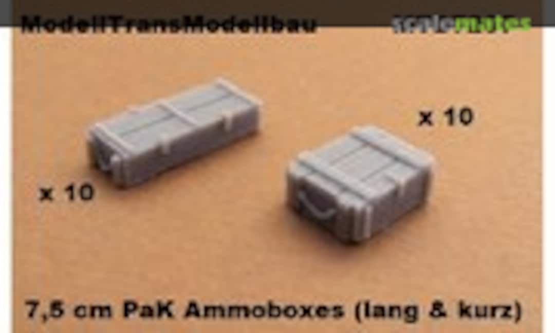 1:72 7.5 cm PaK Ammoboxes. 20 parts (Modell Trans Modellbau MTD7207) MTD7207