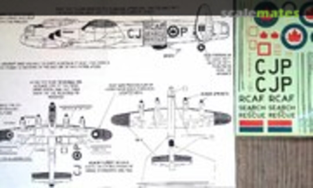 1:72 Avro Lancaster Mk X RCAF Search & Rescue Scheme: 1949 (Arrow Graphics F-7-72) F-7-72