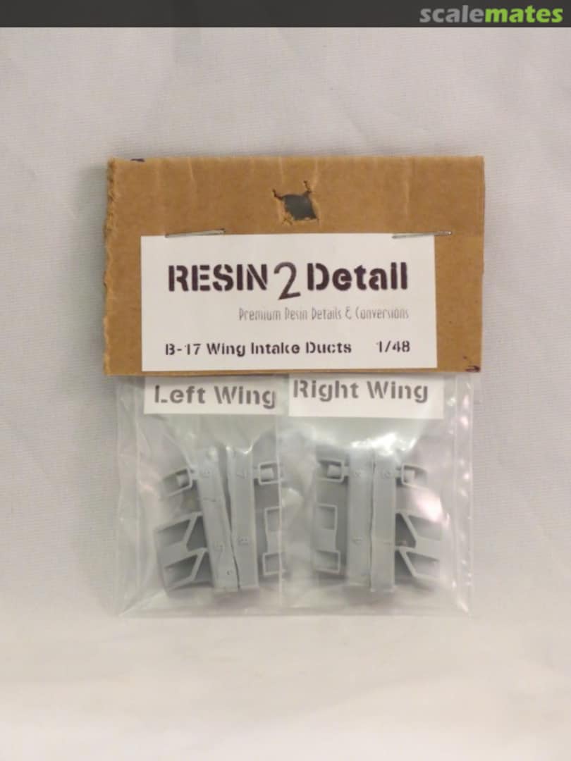 Boxart B-17 Wing Intake Upgrade Set AC48008 RESIN2detail Boxart B-17 Wing Intake Upgrade Set AC48008 RESIN2detail