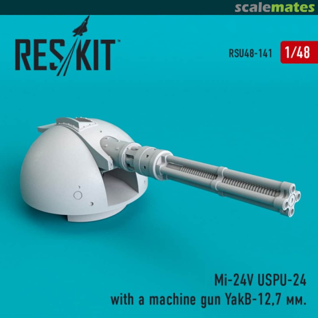Boxart Mi-24V - USPU-24 with a machine gun YakB-12.7 RSU48-0141 ResKit