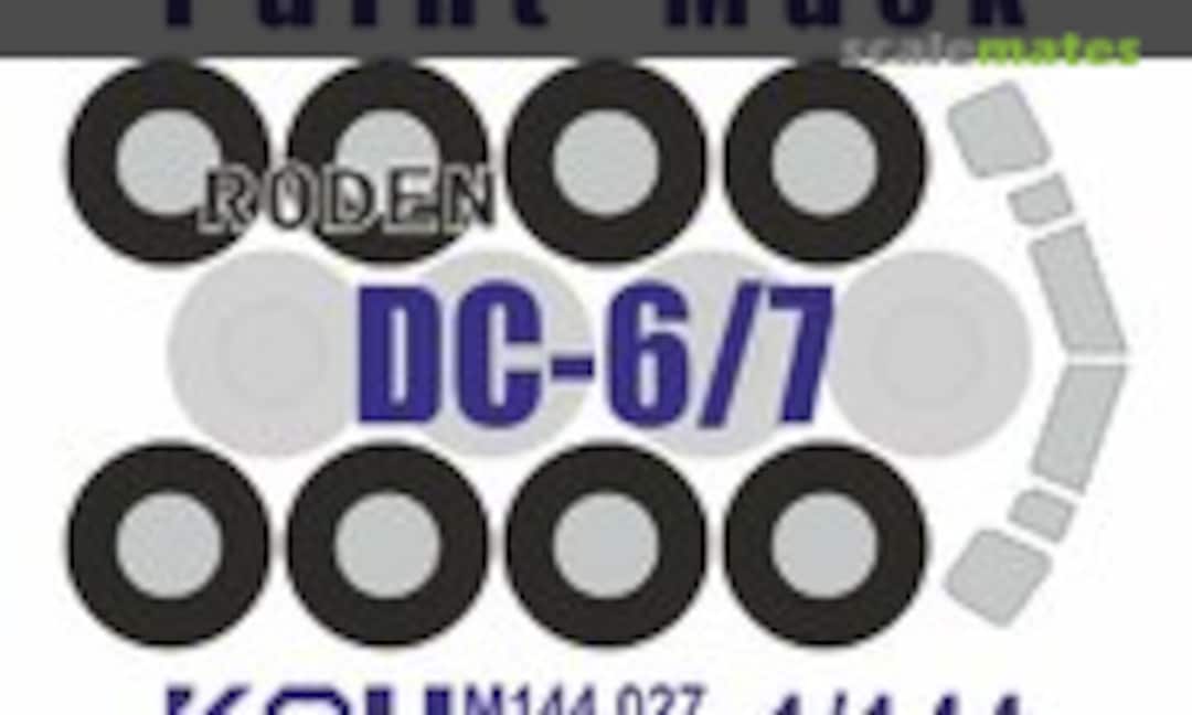 1:144 Douglas DC-6 / DC-7 / VC-118 Paint Mask (Roden) (KAV models KAV M144 027) KAV M144 027