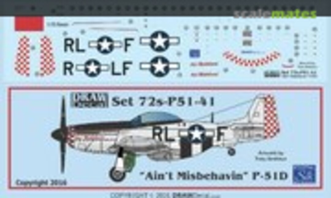 1:72 P-51D “Ain’t Misbehavin” (Draw Decal 72-P51-41) 72-P51-41