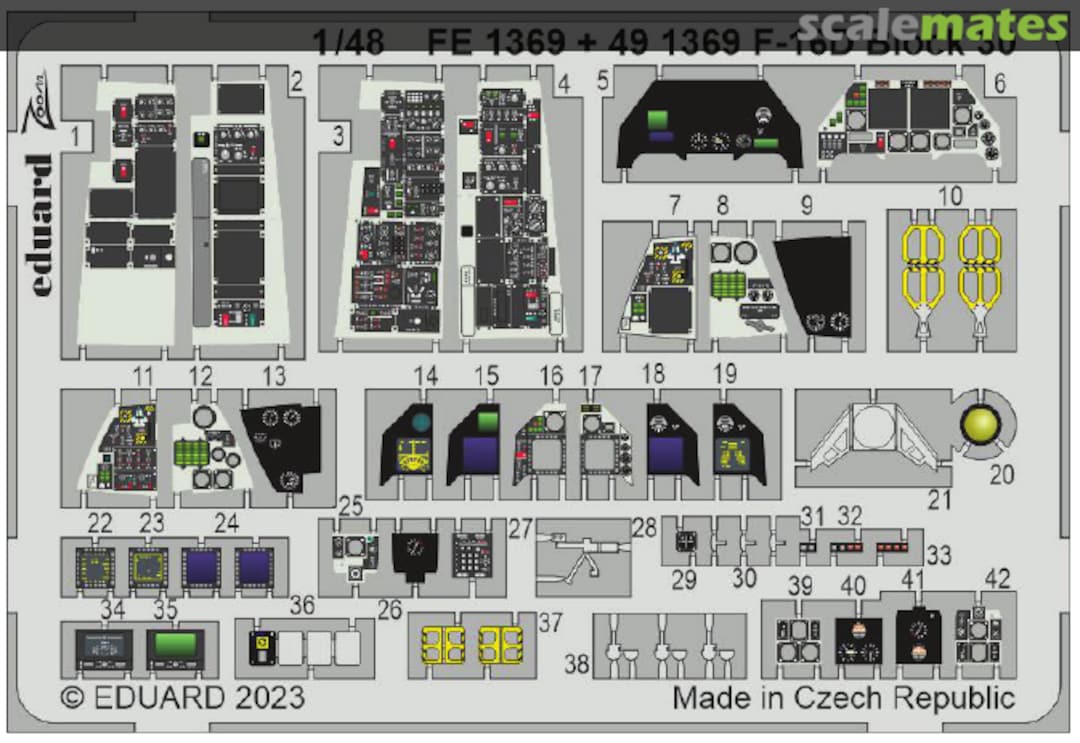 Boxart F-16D Block 30 FE1369 Eduard