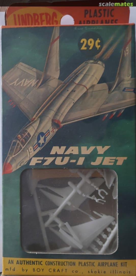 Boxart Navy F7U-1 Jet R427-29 Lindberg Boxart Navy F7U-1 Jet R427-29 Lindberg