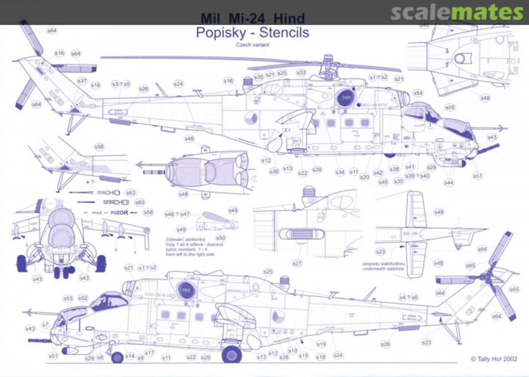 Contents Mil Mi-24 Hind "D+V" Czech Variant S 48010 Tally Ho! (CZ) Contents Mil Mi-24 Hind "D+V" Czech Variant S 48010 Tally Ho! (CZ)
