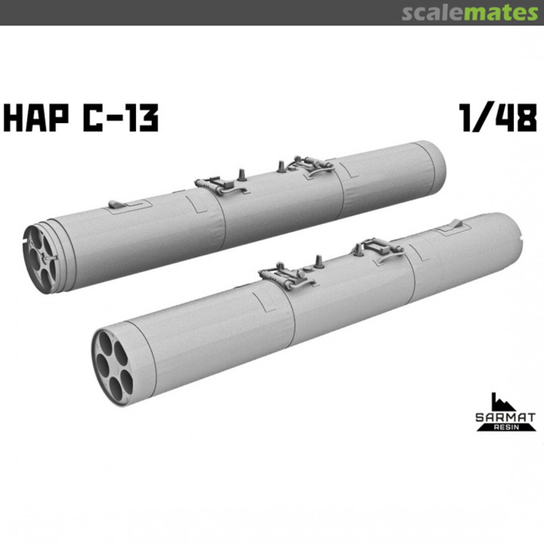 Boxart Block B-13 for unguided aviation missiles S-13 48018 Sarmat Resin Boxart Block B-13 for unguided aviation missiles S-13 48018 Sarmat Resin