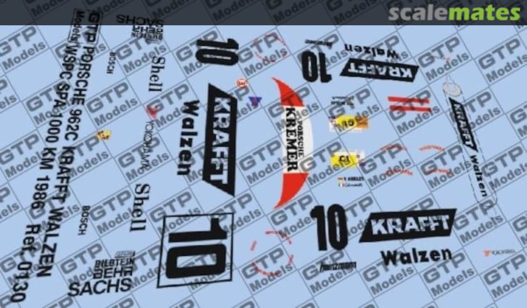 Boxart Porsche 962C - Krafft Walzen - WSPC Spa 1000km 1986 0130.24 GTP Decals Boxart Porsche 962C - Krafft Walzen - WSPC Spa 1000km 1986 0130.24 GTP Decals