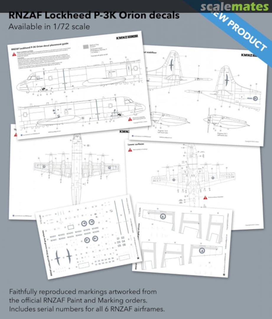 Boxart RNZAF P-3K Orion P-3 KMNZ Decals Boxart RNZAF P-3K Orion P-3 KMNZ Decals