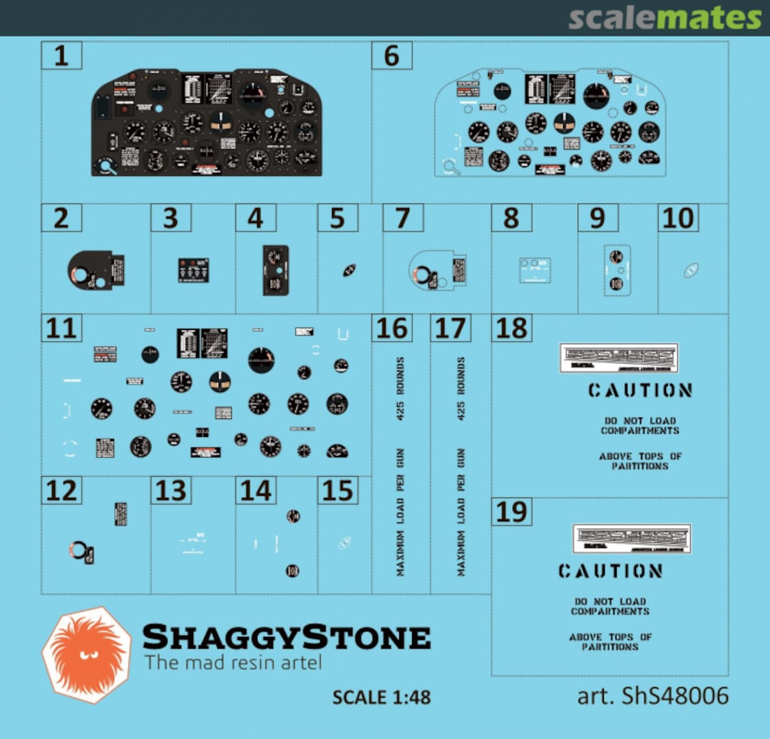 Boxart P-47D Thunderbolt dashboard ShS48006 ShaggyStone Boxart P-47D Thunderbolt dashboard ShS48006 ShaggyStone