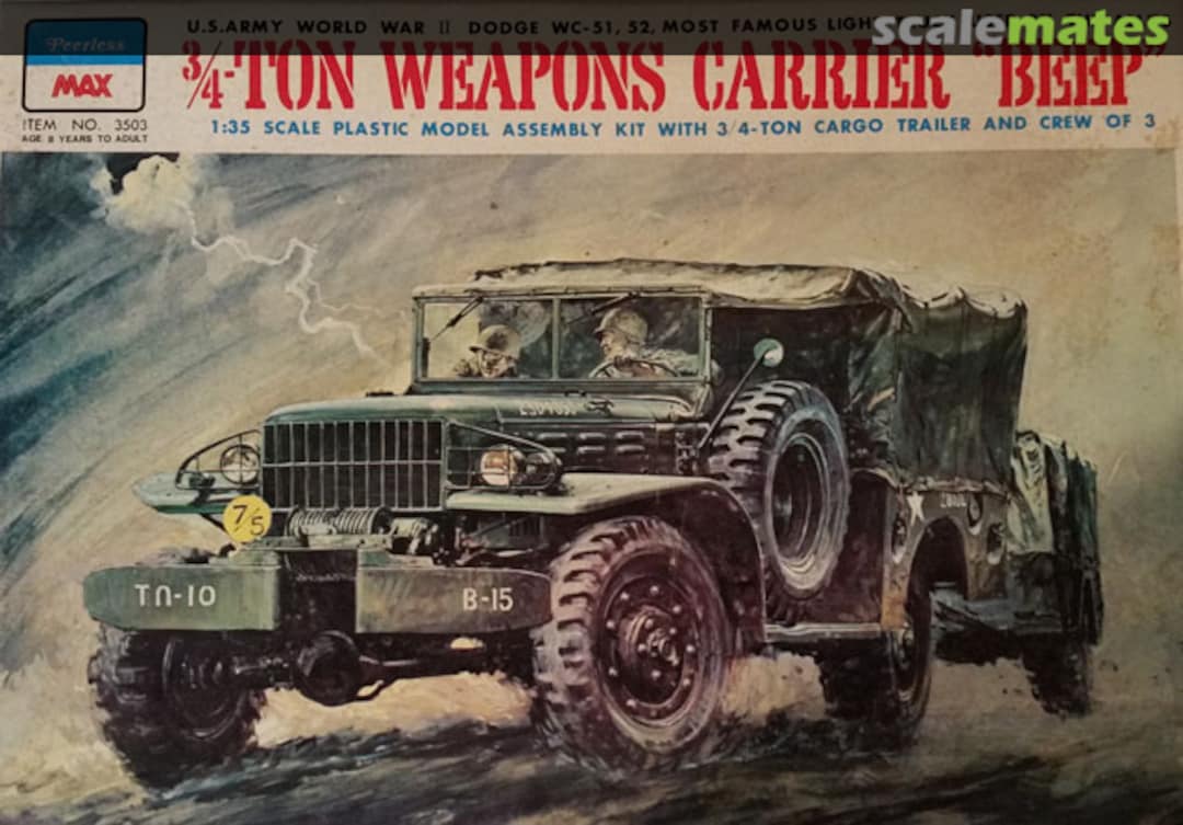 Boxart 3/4 Ton Weapons Carrier "BEEP" 3503 Peerless Max Boxart 3/4 Ton Weapons Carrier "BEEP" 3503 Peerless Max