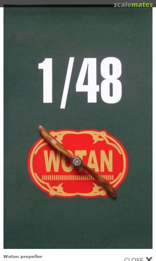 Boxart Wotan 2-Bladed Wooden Propellor P4802 LF Models Boxart Wotan 2-Bladed Wooden Propellor P4802 LF Models