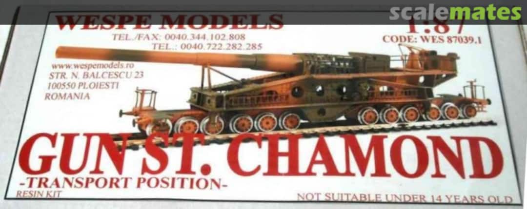 Boxart Gun St. Chamond WES 87039.3 Wespe Models