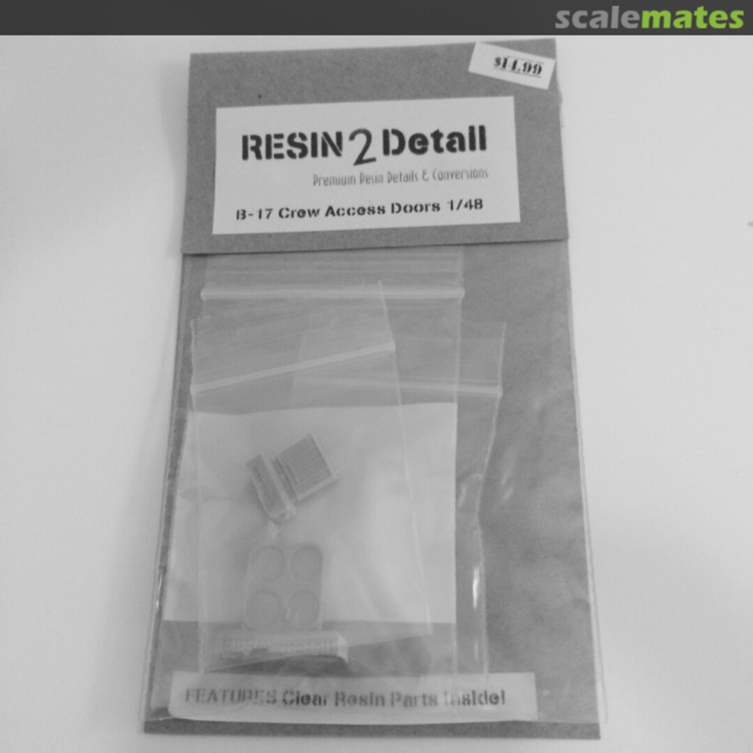 Boxart B-17F/G Highly-Detailed Crew Access Doors AC48015 RESIN2detail Boxart B-17F/G Highly-Detailed Crew Access Doors AC48015 RESIN2detail
