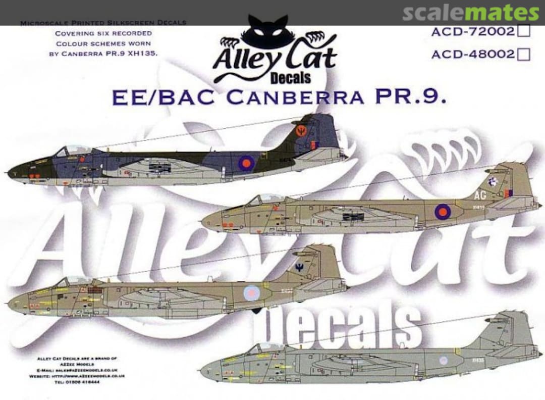 Boxart EE/BAC Canberra PR.9 ACD-72002 Alley Cat Boxart EE/BAC Canberra PR.9 ACD-72002 Alley Cat