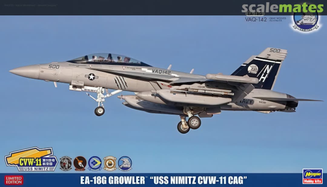 Boxart EA-18G Growler `USS Nimitz CVW-11 CAG´ 52169 Hasegawa Boxart EA-18G Growler `USS Nimitz CVW-11 CAG´ 52169 Hasegawa