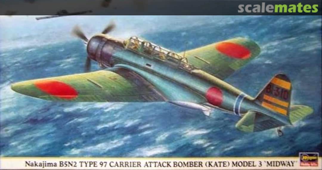 Boxart Nakajima B5N2 Type97 (Kate) Model 3 "Midway" 09435 Hasegawa Boxart Nakajima B5N2 Type97 (Kate) Model 3 "Midway" 09435 Hasegawa
